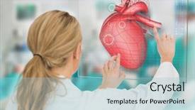  Presentation with operation theatre - Presentation with the shape of heart background and a white colored foreground