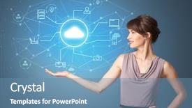  Presentation with technology black person - Colorful PPT theme enhanced with operational decisions - young smiling person presenting office backdrop and a teal colored foreground