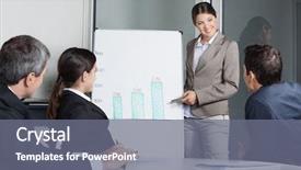  Presentation with whiteboard - Slide deck featuring operational management - business people listening to presentation background and a gray colored foreground