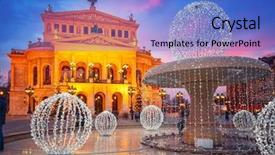  Presentation with world war 2 germany - Amazing presentation theme having operations - alte oper in frankfurt germany backdrop and a teal colored foreground