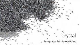  Presentation with soap poppy seed - Slides having opiate - heap of poppy seeds background and a  colored foreground