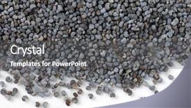  Presentation with poppy - PPT layouts featuring opiate - heap of poppy seeds background and a  colored foreground