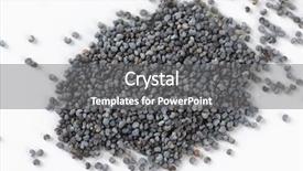  Presentation with opiate - Audience pleasing slide deck consisting of opiate - pile of poppy seeds backdrop and a  colored foreground