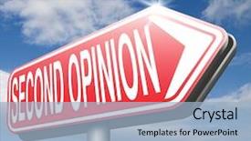  Presentation with medical - Colorful theme enhanced with opinion ask other doctor medical backdrop and a light blue colored foreground