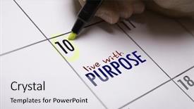  Presentation with purpose - Audience pleasing presentation theme consisting of opinion matters - live with purpose backdrop and a white colored foreground