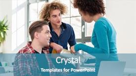  Presentation with new ideas - PPT layouts with opinions about different topic background and a teal colored foreground