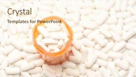  Presentation with opioid - PPT theme with opioid crisis concept high angle background and a cream colored foreground