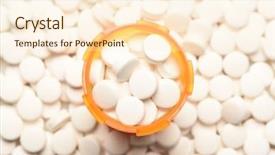  Presentation with opioid - Colorful slide set enhanced with opioid crisis concept high angle backdrop and a cream colored foreground