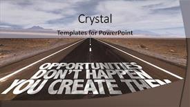  Presentation with create - PPT theme enhanced with don't happen you create background and a light gray colored foreground