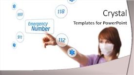  Presentation with doll button eyed - Colorful PPT layouts enhanced with opportunities medicine business - woman doctor pressing digital button backdrop and a white colored foreground