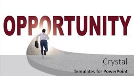  Presentation with opportunity - PPT layouts having opportunity-concept-with-business-people background and a light gray colored foreground