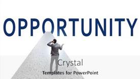  Presentation with business opportunity - PPT theme with opportunity-concept-with-business-people background and a light gray colored foreground
