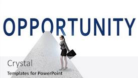  Presentation with business opportunity - Presentation enhanced with opportunity-concept-with-business-people background and a light gray colored foreground