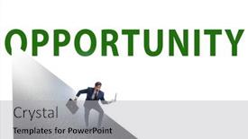  Presentation with business opportunity - Presentation theme with opportunity-concept-with-business-people background and a light gray colored foreground