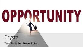  Presentation with business opportunity - Slide deck enhanced with opportunity-concept-with-business-people background and a light gray colored foreground