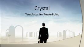  Presentation with opportunity doors - Slides featuring opportunitydoor - open new doors and opportunities background and a light blue colored foreground