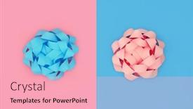  Presentation with blue design - Presentation theme enhanced with opposites-attract-design-concept-baby background and a lemonade colored foreground