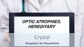  Presentation with optic - Slide deck with optic-atrophies-doctor-with-rare background and a sky blue colored foreground