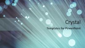  Presentation with optic fibre - Presentation design enhanced with optic cables fibre connection telecomunications background and a light blue colored foreground