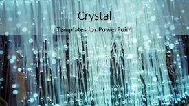  Presentation with optic fibre - Presentation consisting of optic cables fibre connection telecomunications background and a  colored foreground