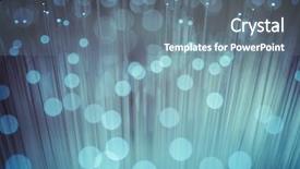  Presentation with optic fibre - Presentation theme consisting of optic cables fibre connection telecomunications background and a  colored foreground