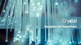  Presentation with optic fibre - Amazing presentation having optic cables fibre connection telecomunications backdrop and a teal colored foreground