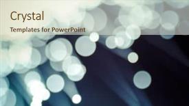  Presentation with optic fibre - Audience pleasing presentation theme consisting of optic cables fibre connection telecomunications backdrop and a cream colored foreground