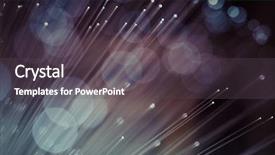  Presentation with optic fibre - PPT theme featuring optic cables fibre connection telecomunications background and a dark gray colored foreground