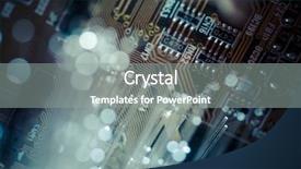  Presentation with optic fibre - Slide deck with optic cables fibre connection telecomunications background and a gray colored foreground