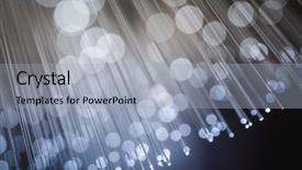  Presentation with optic fibre - Colorful slide set enhanced with optic cables fibre connection telecomunications backdrop and a light gray colored foreground