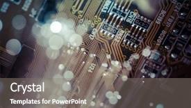  Presentation with optic fibre - Slide deck featuring optic cables fibre connection telecomunications background and a gray colored foreground