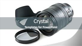  Presentation with optic - Slide deck enhanced with optic set isolated background and a gray colored foreground