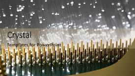  Presentation with chip - Amazing PPT layouts having optical chip - fiber optics background with lots backdrop and a coral colored foreground