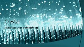  Presentation with chip - Cool new presentation theme with optical chip - fiber optics background with lots backdrop and a light blue colored foreground