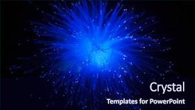  Presentation with abstract light - Theme with optical fiber light fiber abstract background and a navy blue colored foreground