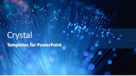  Presentation with optical - Colorful slide set enhanced with optical-fiber-light backdrop and a ocean colored foreground