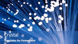  Presentation with fiber - Cool new slide set with optical-fiber backdrop and a teal colored foreground