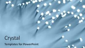  Presentation with fiber - PPT theme having lightwaves - optical fiber background and a light blue colored foreground