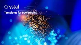  Presentation with fiber optics - Amazing presentation theme having optical fibre cable - fiber optics lights abstract background backdrop and a  colored foreground
