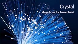  Presentation with fiber optics - Cool new slide set with optical fibre cable - fiber optics backdrop and a navy blue colored foreground