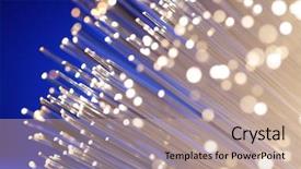  Presentation with optical - Colorful PPT layouts enhanced with optical fibre backdrop and a coral colored foreground