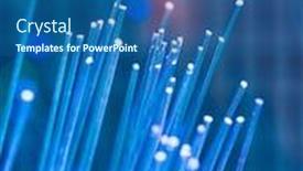  Presentation with optical fibres - Slide set with optical-fibres-dinamic-flying background and a ocean colored foreground