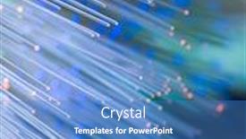  Presentation with optical fibres - PPT theme having optical-fibres-dinamic-flying background and a teal colored foreground