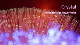  Presentation with optical fibres - Presentation theme with optical-fibres-dinamic-flying background and a wine colored foreground