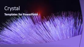  Presentation with optical fibres - Cool new slides with optical-fibres-dinamic-flying backdrop and a wine colored foreground