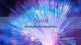  Presentation with optical fibres - Cool new theme with optical-fibres-dinamic-flying backdrop and a light blue colored foreground