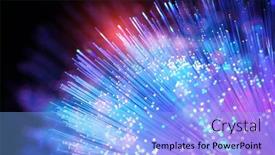  Presentation with optical - Colorful PPT theme enhanced with optical-fibres-dinamic-flying backdrop and a light blue colored foreground