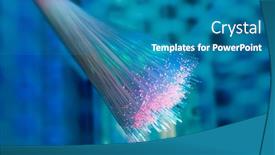 Presentation with optical - Presentation featuring optical-fibres-on-technology-background background and a teal colored foreground