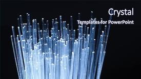  Presentation with optical fibers - Amazing theme having optical fibres technology background backdrop and a wine colored foreground
