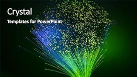  Presentation with optical - Presentation consisting of optical fibres background and a  colored foreground